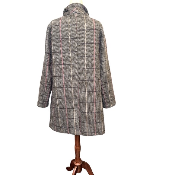 HYFVE Plaid Open Front Jacket h - Picture 3 of 5